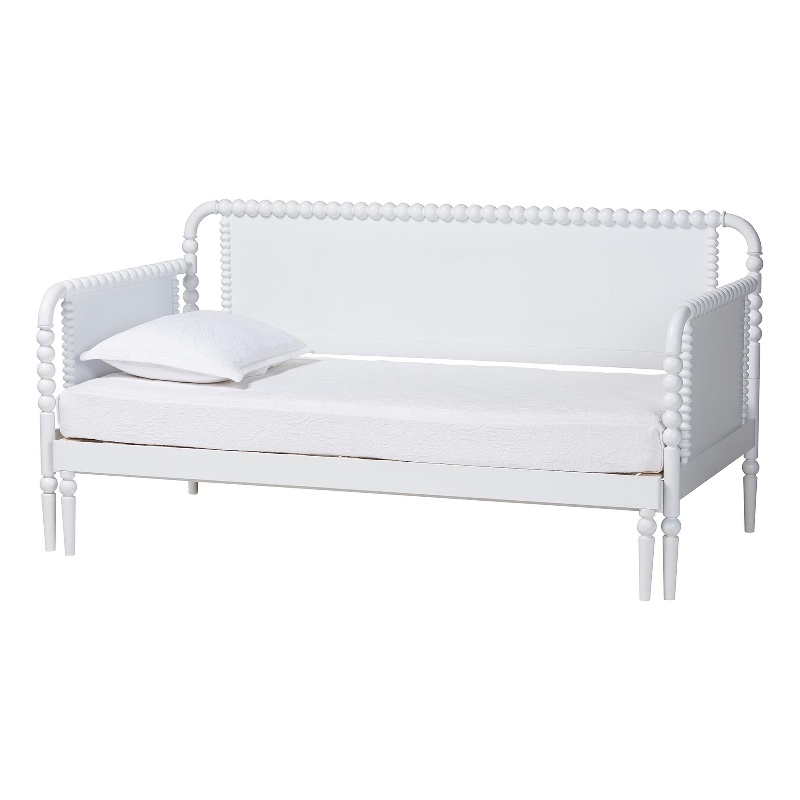 Baxton Studio Lucera Bobbin Twin To King Expandable Daybed White