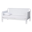 Baxton Studio Lucera Bobbin Twin To King Expandable Daybed White