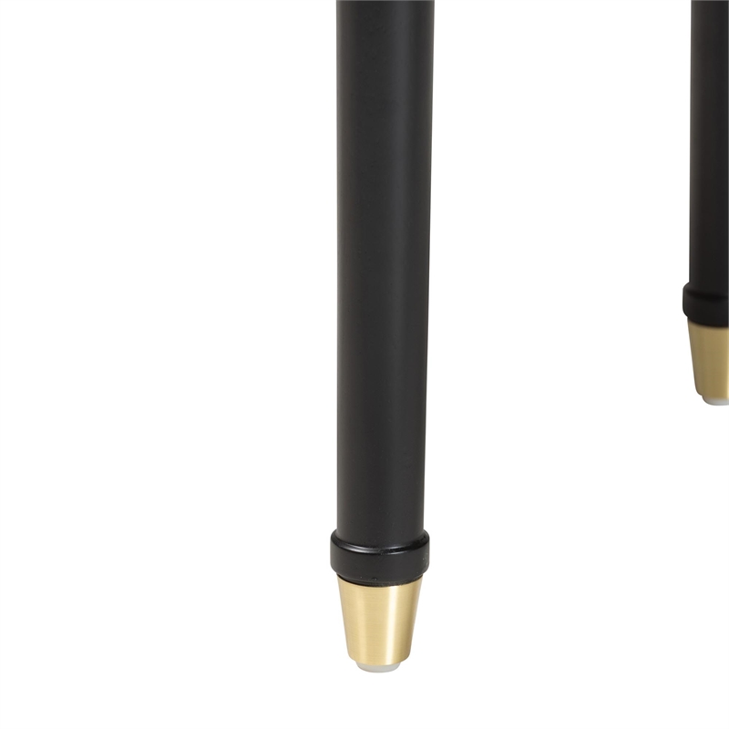 Baxton Studio Tamra Black Wood Nightstand with Pullout Shelf