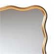 Baxton Studio Cassara Gold Scalloped Rectangular Wall Mirror