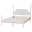 Baxton Studio Caliana Bobbin Four-Poster Platform Bed White Queen