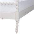 Baxton Studio Caliana Bobbin Four-Poster Platform Bed White Queen