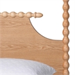 Baxton Studio Caliana Bobbin Four-Poster Platform Bed Natural Brown Queen