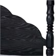 Baxton Studio Martino Four-Poster Platform Bed Black Queen