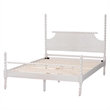 Baxton Studio Caliana Bobbin Four-Poster Platform Bed White King