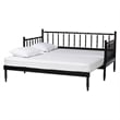 Baxton Studio Marisela Black Wood Twin-To-King Expandable Daybed