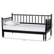 Baxton Studio Marisela Black Wood Twin-To-King Expandable Daybed