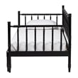 Baxton Studio Marisela Black Wood Twin-To-King Expandable Daybed