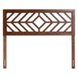 Baxton Studio Olsen Wood Headboard with Geometric Cutout Design Full