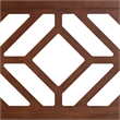 Baxton Studio Olsen Wood Headboard with Geometric Cutout Design Queen