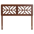 Baxton Studio Kalare Wood Headboard with Geometric Cutout Design Queen