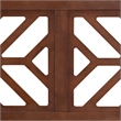 Baxton Studio Kalare Wood Headboard with Geometric Cutout Design Queen