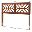 Baxton Studio Kalare Wood Headboard with Geometric Cutout Design Queen