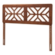 Baxton Studio Kalare Wood Headboard with Geometric Cutout Design Queen