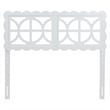 Baxton Studio Nansen Wood Headboard with Scalloped Frame Full White
