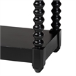 Baxton Studio Terentia Nightstand with Bobbin Legs 1-Drawer Black