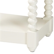 Baxton Studio Terentia Nightstand with Bobbin Legs 1-Drawer White