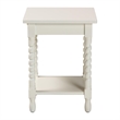 Baxton Studio Niklas Nightstand with Twisted Legs 1-Drawer White