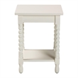 Baxton Studio Niklas Nightstand with Twisted Legs 1-Drawer White