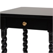 Baxton Studio Niklas Nightstand with Twisted Legs 1-Drawer Black