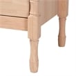 Baxton Studio Laurent Nightstand 2-Drawer Bedside Table with Bamboo