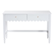 Baxton Studio Roni Writing Desk with Drawers Modern Cottage Style Desk White