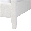 Baxton Studio Aerona Upholstered Canopy Bed Four Poster Platform Bed Queen