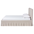 Baxton Studio Astin Platform Bed with Fabric Upholstered Bed Frame Queen