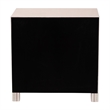 Baxton Studio Javianne End Table with Faux Leather 3-Drawer Storage Cabinet