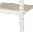 Baxton Studio Rimona End Table with Bobbin Legs - 1-Drawer Accent Table