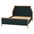 Baxton Studio Gerianne Velvet Upholstered Platform Bed Bed Frame Queen