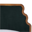 Baxton Studio Gerianne Velvet Upholstered Platform Bed Bed Frame Queen