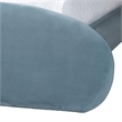 Baxton Studio Ekram Velvet Upholstered Platform Bed Bed Frame Queen