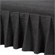 Baxton Studio Bryna 2-Piece Fabric Upholstered Dining Nook Bench Set Dark Grey