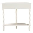 Baxton Studio Raynera Bobbin-Leg Demilune Console Table Half-Moon Accent Table