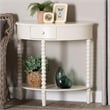Baxton Studio Raynera Bobbin-Leg Demilune Console Table Half-Moon Accent Table