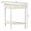 Baxton Studio Raynera Bobbin-Leg Demilune Console Table Half-Moon Accent Table