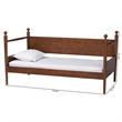 Baxton Studio Gianetta Wooden Daybed with Spindle Posts Classic Bed Frame Twin