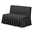 Baxton Studio Randolph 3-Piece Fabric Upholstered Dining Nook Set Dark Grey