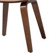 Baxton Studio Billie Wood 2-Piece Dining Chair Set Bentwood Frame Seating