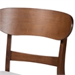 Baxton Studio Everwood 2-Piece Dining Chair Set Bentwood Frame Seating