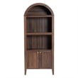 Baxton Studio Hayes Wood Cabinet with Arch Top Modern Display Piece