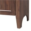 Baxton Studio Hayes Wood Cabinet with Arch Top Modern Display Piece