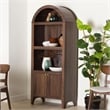 Baxton Studio Hayes Wood Cabinet with Arch Top Modern Display Piece