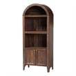 Baxton Studio Hayes Wood Cabinet with Arch Top Modern Display Piece