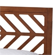 Baxton Studio Chinedu Platform Bed Mid-Century Modern Bed Queen