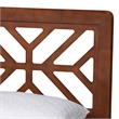 Baxton Studio Kirabo Platform Bed Mid-Century Modern Bed Queen
