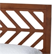 Baxton Studio Zola Platform Bed Mid-Century Modern Bed Queen