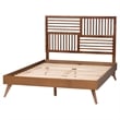 Baxton Studio Gemma Platform Bed Mid-Century Modern Bed Frame Queen