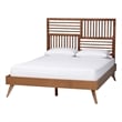 Baxton Studio Gemma Platform Bed Mid-Century Modern Bed Frame Queen